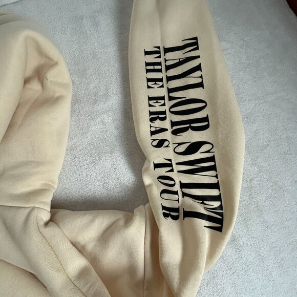 Taylor Swift The Eras Tour Womens Beige Drawstrings Neck Pullover Hoodie Medium - Picture 7 of 7